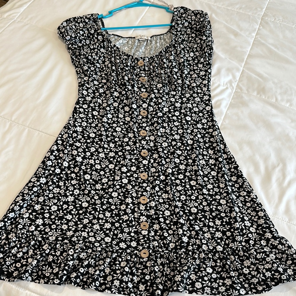 Floral Button-Down Dress
